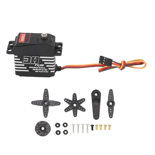 UPALDHOU RC Servo, High Torsion 180 Grad Rotationswinkel Digitales Servo für RC Crawler Car Truck Boat Roboter (30KG) von UPALDHOU