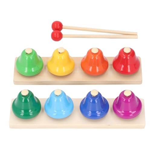 UPALDHOU Schreibtischglocken für 8 Farbenfrohe Notizen Musik -Lernwerkzeug Bildung Percussion Instrument mit Holzschläger für Kleinkinder Vorschulkinder UPALDHOU Schreibtischglocken für 8 Farbenfrohe Notizen Musik -Lernwerkzeug Bildung Percussion Instrument mit Holzschläger für Kleinkinder Vorschulkinder von UPALDHOU