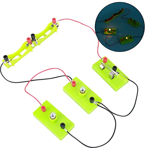 UPALDHOU Serien Parallele Circuit Toy für , Lernwerkzeug für Bildungsphysik, Batterie mit 4 Lampen und Schaltern, Großartiges für Kindergärten und Grundschüler (schaltung Serie parallel ausrüstung) UPALDHOU Serien Parallele Circuit Toy für , Lernwerkzeug für Bildungsphysik, Batterie mit 4 Lampen und Schaltern, Großartiges für Kindergärten und Grundschüler (schaltung Serie parallel ausrüstung) von UPALDHOU