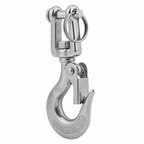 UPALDHOU Swivel Eye Hook, 350 Kg Arbeitsbelastungsgrenze, 360 ° -Wremenfunktion, Premium -Material, Einfache Installationslösung, Leistung in der Industriellen Klasse, Präzisionsfinish, Hergestellt von UPALDHOU