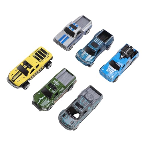 UPALDHOU Vintage Plastic Alloy Car Toy Set, Lebensee Pickup -Trucks -Rennwagen Sammlung, für und Sammler, die mit Sicheren Materialien Konzipiert Sind von UPALDHOU