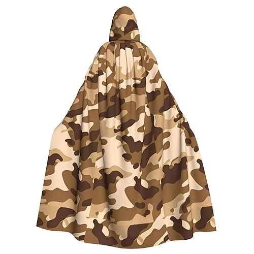 Brauner Camouflage-Hutumhang für Halloween-Kostüm, Party, Rollenspiel von UPIKIT