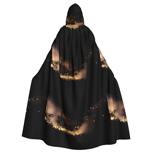 Goldfarbener schwarzer Sand, Unisex, übergroßer Hutumhang für Halloween-Kostüm, Party, Rollenspiel von UPIKIT