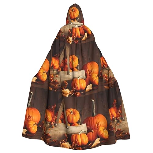 Herbst-Kürbis-Hut, Unisex, übergroßer Hut, Umhang für Halloween-Kostüm, Party, Rollenspiel von UPIKIT