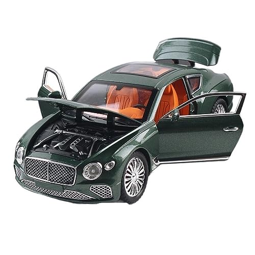 UPIKIT Maßstab 1:24, Modellauto aus Druckguss-Metalllegierung, Sound, Licht, Rückzugsgeschenke Ab 14 Jahren geeignet (Color : Green) von UPIKIT