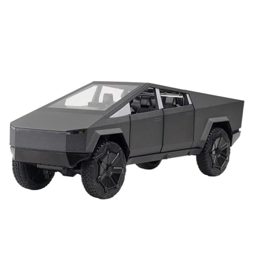 UPIKIT Maßstab 1:24 Legierung Automodell Druckguss Metall Geländewagenmodell mit Ton und Licht Automodell Geschenk für Erwachsene Ab 14 Jahren geeignet (Color : Titanium) von UPIKIT