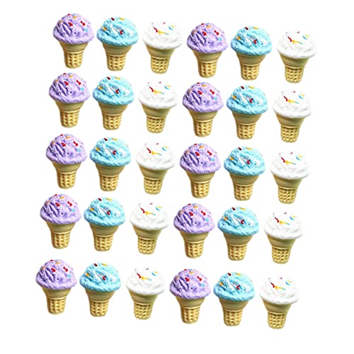 UPKOCH 30 Stück Simulierte Eistüte Miniatur-eiskegel-Spielzeug Plastik-eiskegel Puppenhaus- UPKOCH 30 Stück Simulierte Eistüte Miniatur-eiskegel-Spielzeug Plastik-eiskegel Puppenhaus- von UPKOCH
