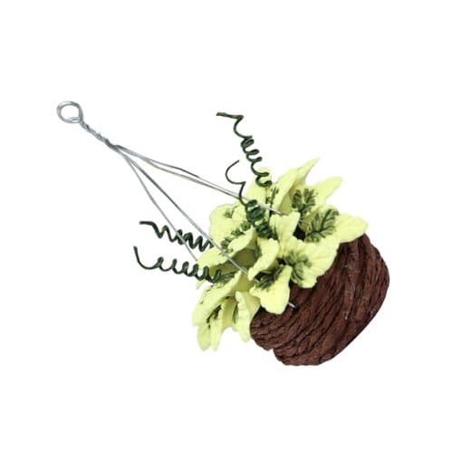 UPKOCH Miniatur-Ornamente Aus Gelbem Ahornharz – Ideal Für Pflanzenkörbe Wandpflanzer Kinderspielzeug Dekoration von UPKOCH