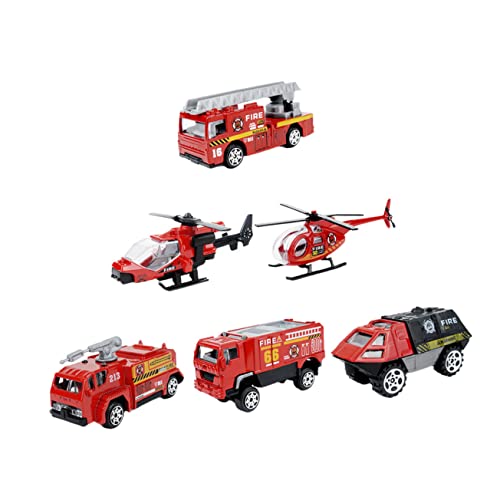 UPKOCH 1 Auto Model Spielset Spielzeug Feuerwehrauto-Spielzeug Kinder Feuerwehrauto Kinder puppenwagen Modelle Autos Spielzeug Feuerwehrauto Spielzeug Feuerwehrauto-Modell-Lernspielzeug von UPKOCH