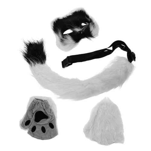 UPKOCH 1 Maskenset Papiermasken Zum Basteln Fuchsmaske Kinderfuchs Partygeschenke Wolfsmasken Halloween Schildkrötenmaske Pelzige Plüschmaske Aus Pappmaché Schlichte Weiße Maske von UPKOCH