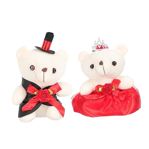 UPKOCH Süße Kawaii Puppe Weicher Plüschbär Ausgestopftes Puppenspielzeug für Valentinstagsdeko Bürotischdeko von UPKOCH
