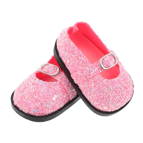 UPKOCH 1 Paar Glitzernde Schuhe Für Puppen, Niedliche Miniaturschuhe Für Puppen, Anziehzubehör Und Miniaturdekoration. Kleine Schuhe Für Puppen von UPKOCH