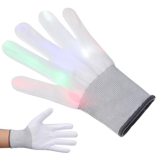 UPKOCH LED Handschuhe für Erwachsene Rave Handschuhe mit Licht Leuchtende Fingerhandschuhe für Halloween Party Kinder und Erwachsene Cooles Spielzeug für Karneval UPKOCH LED Handschuhe für Erwachsene Rave Handschuhe mit Licht Leuchtende Fingerhandschuhe für Halloween Party Kinder und Erwachsene Cooles Spielzeug für Karneval von UPKOCH