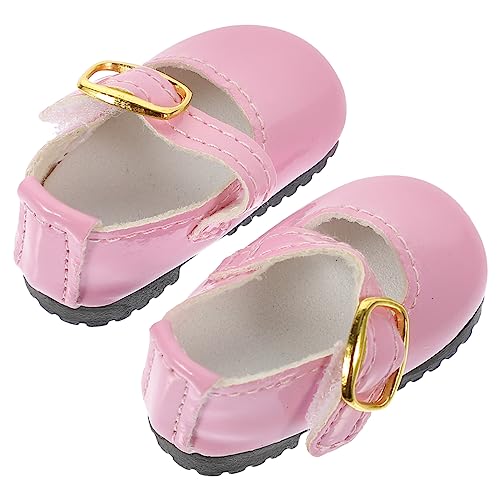 UPKOCH Puppenschuhe Zum Anziehen Lederschuhe Für Mädchen Puppen Dekorative Schuhe von UPKOCH