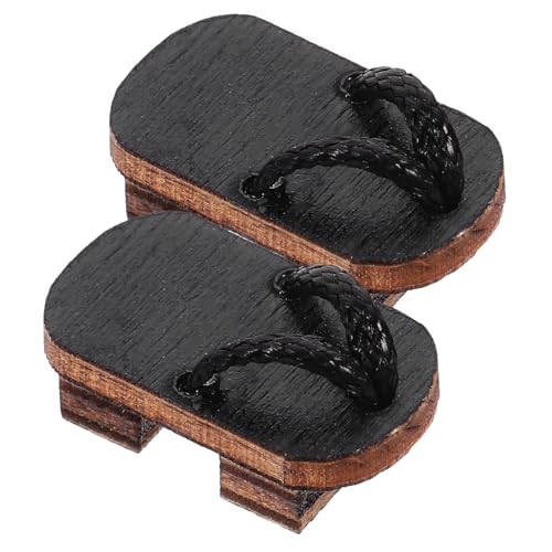 UPKOCH 1 Paar Puppenhausschuhe Dekorationsornamente Für Puppenschuhornament Mikro Landschaftsmodelle Kleines Mini Clog Mini Basteln Mini Clog Basteln Mini von UPKOCH