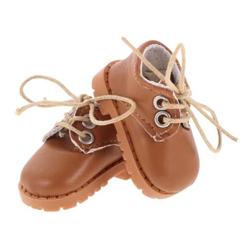 UPKOCH 15–20 cm Miniaturschuhe Für Puppen Puppen-dekoschuhe Aus Leder Perfekt Zum Anziehen Und Zur Spielzeugherstellung von UPKOCH
