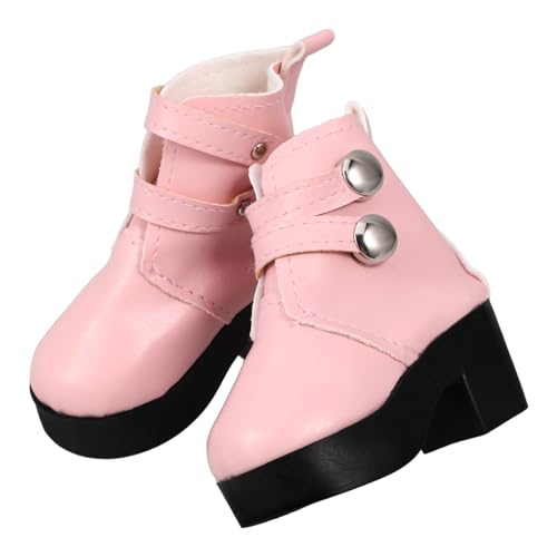 UPKOCH 1 Paar 18 Zoll Puppe Hohe Schuhe Pu Miniatur Stiefel Mode Puppe Schuhe Für Casual Dress up von UPKOCH