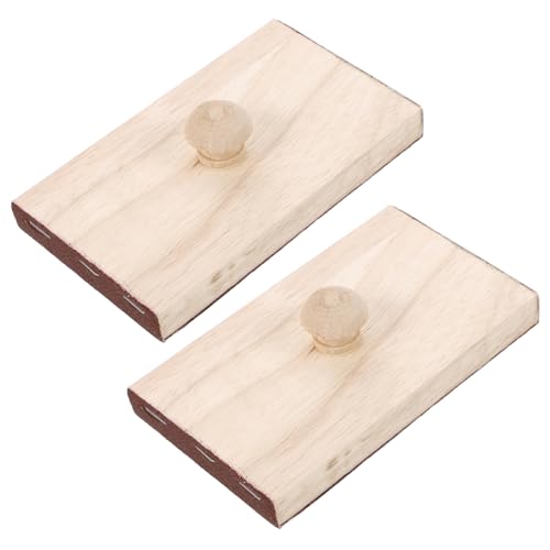 UPKOCH 1 Paar holzrassel holzspielzeug Musikinstrument für Kindergarten Klappern Holzklapper Klangholz Schlaginstrument Kastagnette Musikinstrument Kastagnette hölzern von UPKOCH