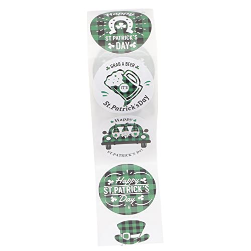 UPKOCH 1rolle Runde Aufkleber Für Patrick's Day Selbstklebende Deko-Sticker Für Bastelprojekte Und Feierlichkeiten Leicht Anzubringen Entfernen UPKOCH 1rolle Runde Aufkleber Für Patrick's Day Selbstklebende Deko-Sticker Für Bastelprojekte Und Feierlichkeiten Leicht Anzubringen Entfernen von UPKOCH