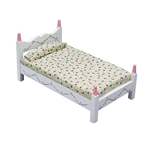 UPKOCH 1 STK Einzelbett im Puppenhaus Mini-Hausbett Mini-Hausmodell Möbelmodell Bettmodell Einzelbett-Modell Möbelverzierung Miniaturmöbel hölzern UPKOCH 1 STK Einzelbett im Puppenhaus Mini-Hausbett Mini-Hausmodell Möbelmodell Bettmodell Einzelbett-Modell Möbelverzierung Miniaturmöbel hölzern von UPKOCH