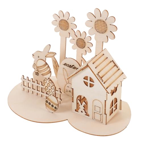 UPKOCH 1 Satz 3D-Puzzle-Kaninchen Frühlings-Tischdekorationsfiguren 3D-Tischdekoration für Ostern Puzzlematte spielzeuge -DIY-Spielzeug Kinder Lernen Puzzle-Spielzeug dreidimensional von UPKOCH