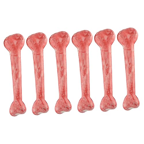 UPKOCH 1 Satz 6 Stück Halloween-blutknochen Halloween-skelettpfähle Party Halloween-Requisiten Requisiten Für Halloween Knochenrequisiten Rot von UPKOCH