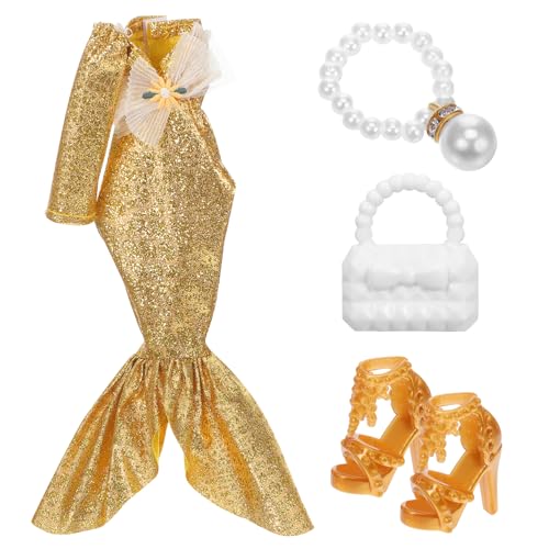 UPKOCH Individuelles Puppenkleid Meerjungfrauenkleid Funkelnde Accessoires Für Partys Und Spielzeiten von UPKOCH