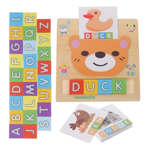 UPKOCH 1 Satz Alphabet-lernspielzeug Bildungsspielzeug Englische Wörter Buchstabieren Blöcke Lernen Holzpuzzles Für Kleinkinder 1-3 Kinderspielzeug Hölzern UPKOCH 1 Satz Alphabet-lernspielzeug Bildungsspielzeug Englische Wörter Buchstabieren Blöcke Lernen Holzpuzzles Für Kleinkinder 1-3 Kinderspielzeug Hölzern von UPKOCH