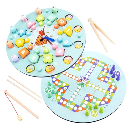 UPKOCH 1 Satz Angelspielzeug für lernuhr kinderlernuhr Holzspielzeug für Puzzle Platte Angelspiel für Kleinkinder 1-3 für 3-5 hölzern Sky-Blue UPKOCH 1 Satz Angelspielzeug für lernuhr kinderlernuhr Holzspielzeug für Puzzle Platte Angelspiel für Kleinkinder 1-3 für 3-5 hölzern Sky-Blue von UPKOCH