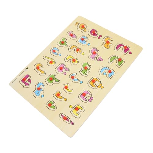 UPKOCH 1 Satz Arabisches Rätsel spaß The Pleasure Arabisches Zahlenrätsel Montessori-Alphabet-Rätsel Holz Kleinkind-Puzzle -Puzzle kleine Rätsel für Kinder Anzahl Spielzeug Geschenk von UPKOCH
