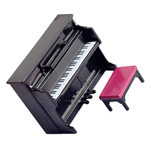 UPKOCH 1 Satz Aufrechte Klavierbank für kinderspielzeug Piano Stool Decor Flowerpot Decoration Piano Ornament Miniatur-Klavierornament Miniatur-Klavierdekoration pp Black von UPKOCH