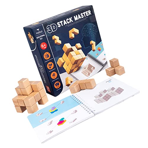 UPKOCH Stapelblöcke Zum Frühen Lernen – Aus Holz – 60 Spielstufen – Lernspielzeug Für Kinder von UPKOCH