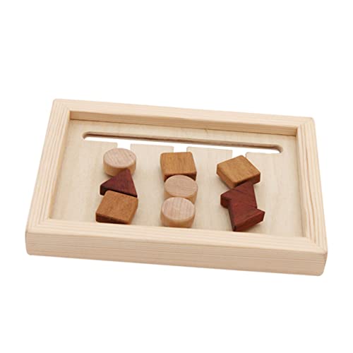 UPKOCH 1 Satz Bausteingrafiken für rätselbuch kinderpuzzle knobeleien für holzspielsachen frühkindliche aufklärung rätsel für passender Block hölzern von UPKOCH