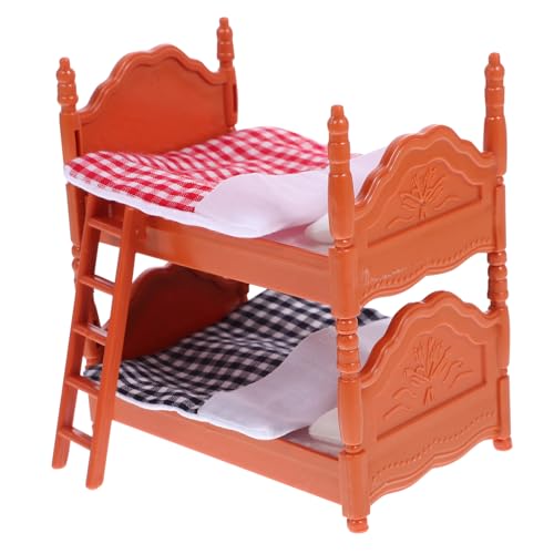 UPKOCH Puppenhaus-spielzeugset Mit Miniatur-etagenbett 9-teiliges Mini-möbelmodell Für Die Puppenhausdekoration von UPKOCH
