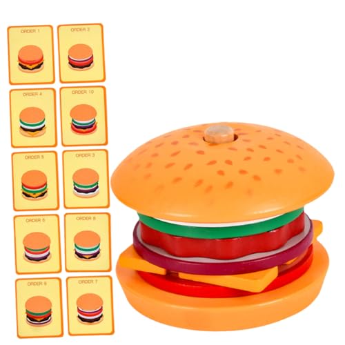 UPKOCH 1 Satz Burger- Feinmotorik- für Kleinkinder 1-3 Lernspielzeug für 3-jährige holzspielzeug für interessantes Kinderspielzeug Kindernahrung von UPKOCH