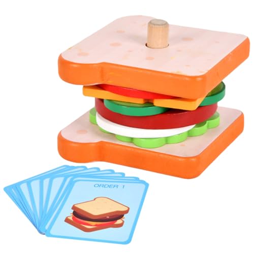 UPKOCH 1 Satz Burger- holzspielzeug für Feinmotorik- für Kleinkinder 1-3 Lernspielzeug für 3-jährige Kinderspielzeug Kognitionsspielzeug stapeln UPKOCH 1 Satz Burger- holzspielzeug für Feinmotorik- für Kleinkinder 1-3 Lernspielzeug für 3-jährige Kinderspielzeug Kognitionsspielzeug stapeln von UPKOCH