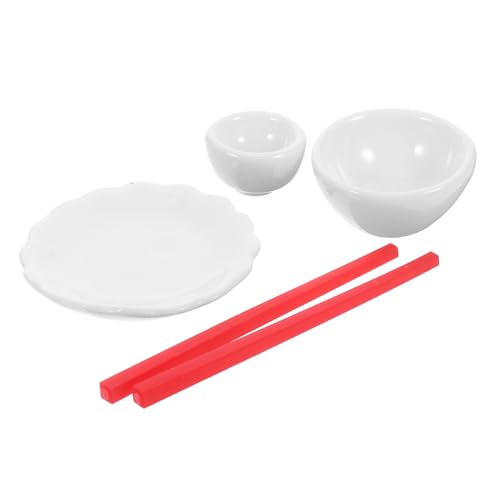 UPKOCH 1 Satz Chinesisches Geschirrset Mini-puppenhauszubehör Puppenhaus Teetasse Puppenhaus-küchenzubehör Lustige Spielsachen Zubehör Für Puppenhäuser Mini-teetasse Rot Keramik von UPKOCH
