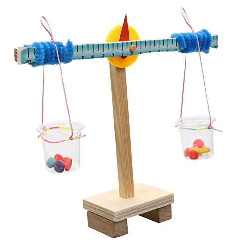 UPKOCH 1 Satz DIY Balance Scale Modell für Holz Bastelset für Kreative Experimente Kreativität und Vorstellungskraft Einfach zu Montieren und Langlebig für Schulprojekte Schreibtisch von UPKOCH
