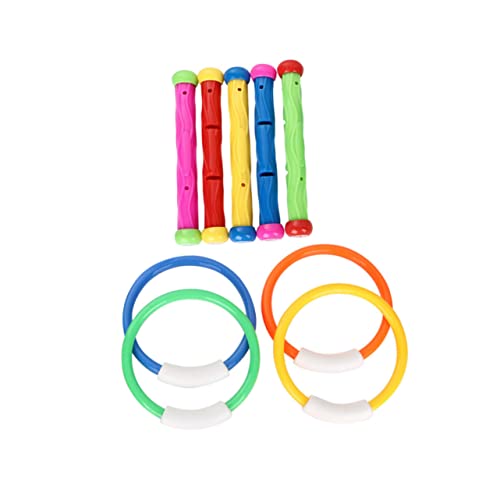 UPKOCH 1 Satz Diving Toys für Teiliges mit Tauchringen und Tauchstäben Wasserspielzeug aus Strapazierfähigem für Swimmingpool Farben Zufällig für Unterwassertraining und UPKOCH 1 Satz Diving Toys für Teiliges mit Tauchringen und Tauchstäben Wasserspielzeug aus Strapazierfähigem für Swimmingpool Farben Zufällig für Unterwassertraining und von UPKOCH