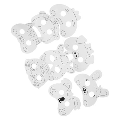 UPKOCH 1 Satz Diy-malmasken Unbemalt Färbbar Tiere Für Malen Produkte Party Fuchs Lackierbar Handwerk Maskerade Masken Masse Unfertige Masken Diy -maske Papier Weiß UPKOCH 1 Satz Diy-malmasken Unbemalt Färbbar Tiere Für Malen Produkte Party Fuchs Lackierbar Handwerk Maskerade Masken Masse Unfertige Masken Diy -maske Papier Weiß von UPKOCH