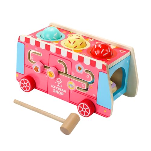 UPKOCH 1 Satz Eiswagen interaktives Interactive Toys gieskanne kinderspielzeug kinderspielsachen Tragbarer Eiswagen-Bausatz interessantes hölzern Colorful von UPKOCH
