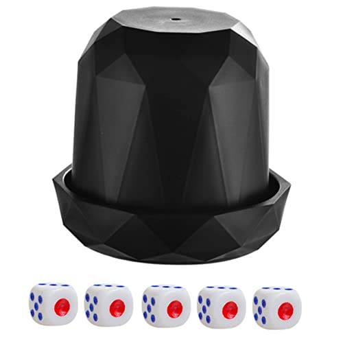 UPKOCH 1 Satz Farbbecher Lustige Würfelspiel-Requisite Ktv Brettspiel Würfel Abs Black von UPKOCH