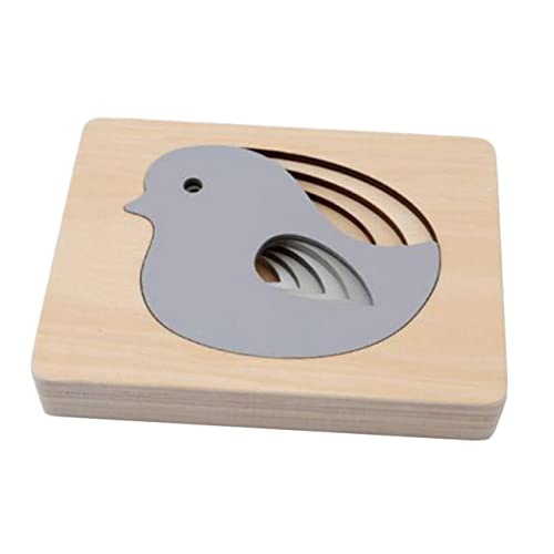 UPKOCH Lustiges Matching-Puzzle Für Jungen Und Mädchen Lernspielzeug Holzpuzzle-Spielzeug Für Kleinkinder Fördert Die Farb- Und Formerkennung von UPKOCH
