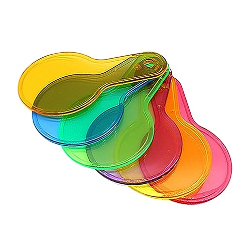 UPKOCH 1 Satz Farbige durchscheinende Folie Farbfilterkarte Wissenschaftliche Experimente für Beobachtungsset für Farbpaddel Farbmischung für Abs von UPKOCH