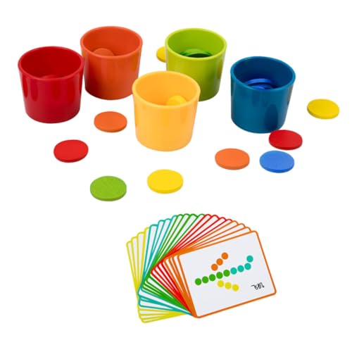 UPKOCH 1 Satz Farbsortierbecher für Kleinkind Babyspielzeug pädagogisches Lernen für die frühe Bildung von Kindern Bildungsspielzeug Farblich passendes Holz UPKOCH 1 Satz Farbsortierbecher für Kleinkind Babyspielzeug pädagogisches Lernen für die frühe Bildung von Kindern Bildungsspielzeug Farblich passendes Holz von UPKOCH