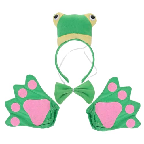 UPKOCH 1 Satz Frosch-Stirnband-Set Frosch Junge Frosch Matschig Plüsch Froschkostüm Cosplay-zubehör Frosch- Für Draußen Froschhandschuhe Frosch-kostümzubehör Green Stoff UPKOCH 1 Satz Frosch-Stirnband-Set Frosch Junge Frosch Matschig Plüsch Froschkostüm Cosplay-zubehör Frosch- Für Draußen Froschhandschuhe Frosch-kostümzubehör Green Stoff von UPKOCH