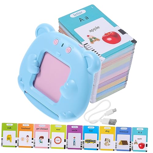 UPKOCH 1 Satz Früherziehungsmaschine Spiele blinken Alphabet Karte interaktives kindererziehung Lernspielzeug Audio-Lernmaschine frühe pädagogische englische Maschine Abs Blue von UPKOCH