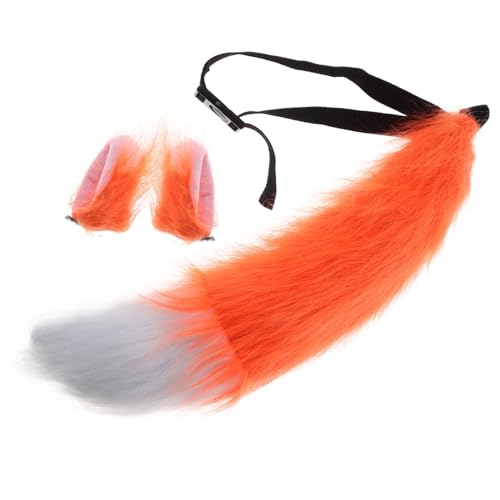 UPKOCH 1 Satz Fuchsschwanz Fuchsohren dicke Ohren und Plüsch und Ohren Fuchs Kostüm für Frackkostüm für tierische Kunstfell Orange UPKOCH 1 Satz Fuchsschwanz Fuchsohren dicke Ohren und Plüsch und Ohren Fuchs Kostüm für Frackkostüm für tierische Kunstfell Orange von UPKOCH