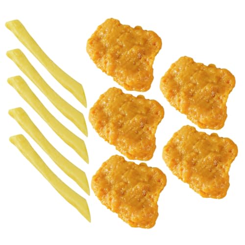 UPKOCH Künstliches Hähnchen Und Pommes Frites – Spielzeug-lebensmittelmodelle – Realistische Pommes Frites Als Foto-Requisite UPKOCH Künstliches Hähnchen Und Pommes Frites – Spielzeug-lebensmittelmodelle – Realistische Pommes Frites Als Foto-Requisite von UPKOCH
