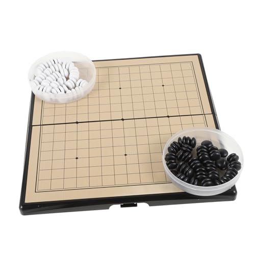 UPKOCH 1 Satz Gehen Sie Zum Backgammon-Set Magnetisches Brettspiel Chinesische Dame Desktop-Spiele Chinesische Spiele Schachbrett-Set Chinesisches Schach Brettspiele Schach Gehen Plastik von UPKOCH